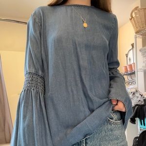 Cute boutique jean top